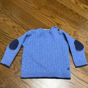 JoJo Maman Bebe Blue Cable Knit Sweater